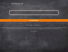 Tablet Screenshot of mistmaus.de